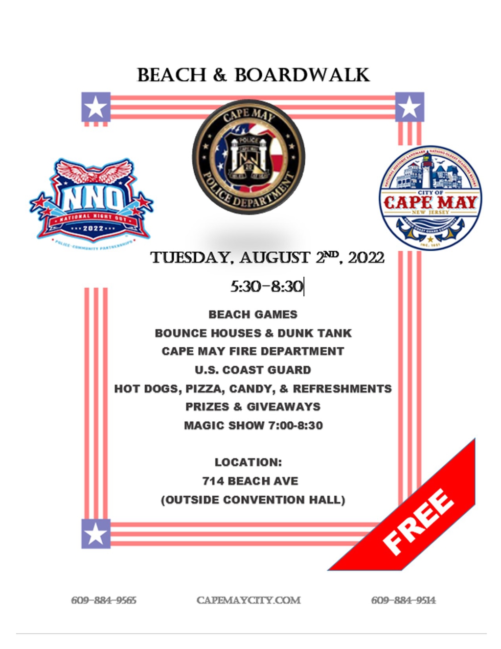 Official Website for the City of Cape May NJ National Night Out